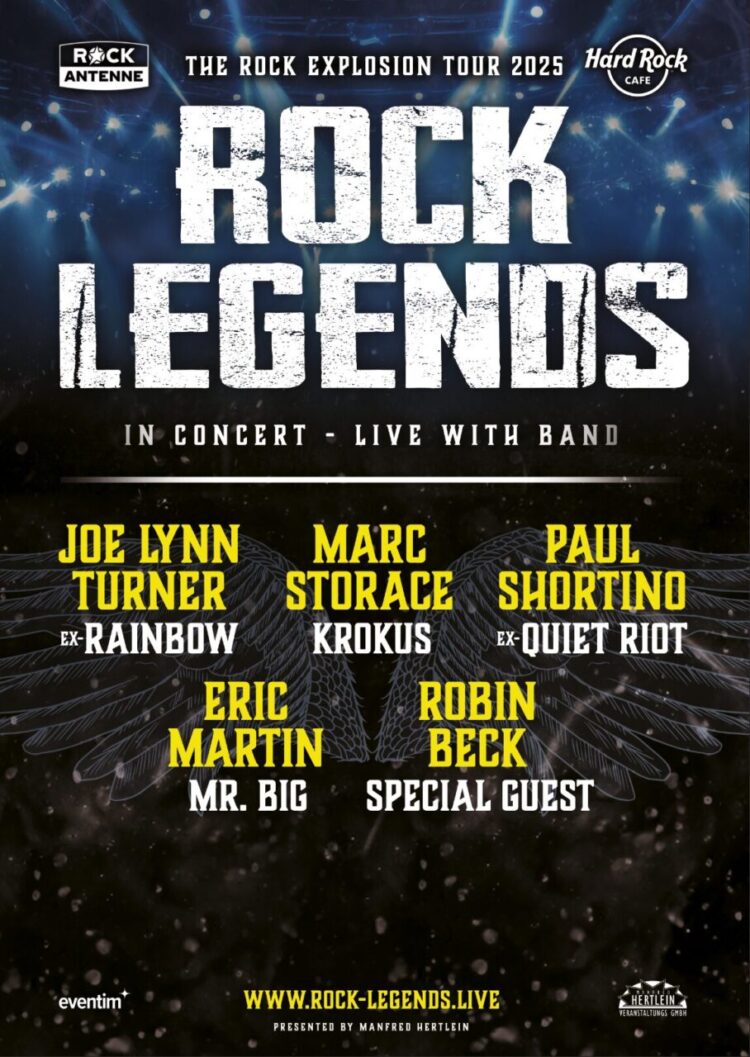 ROCK LEGENDS AUF „THE ROCK EXPLOSION TOUR 2025“