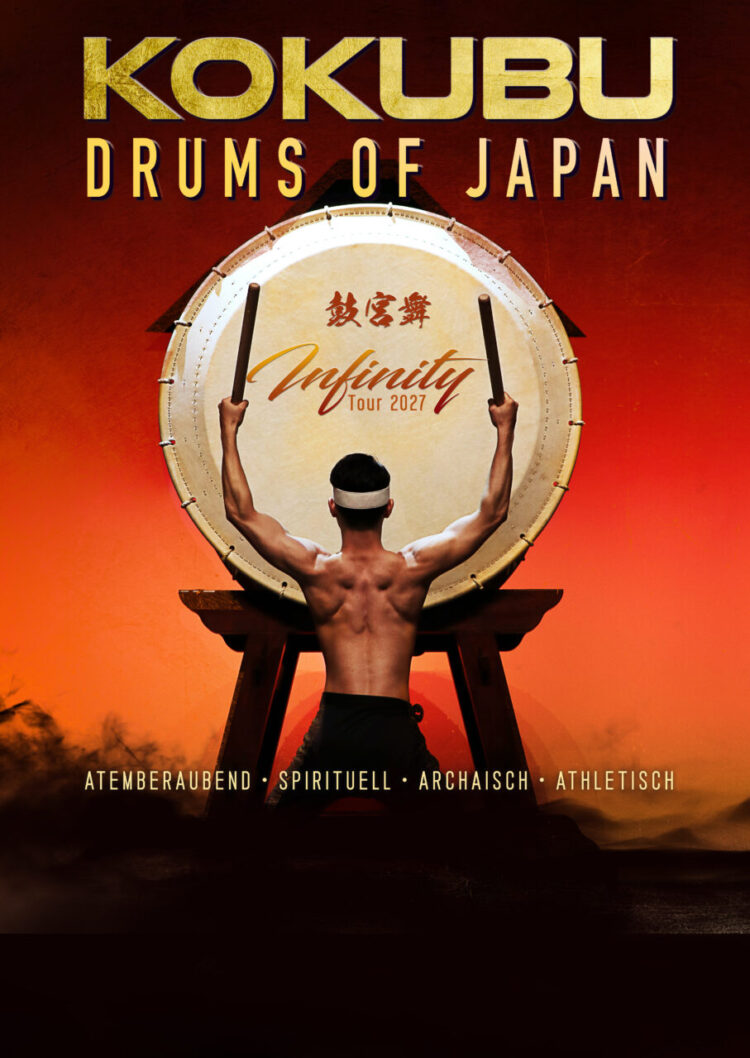 KOKUBU – THE DRUMS OF JAPAN präsentieren ihr Programm: „INFINITY“