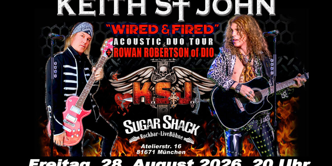 Keith St John am 28.8. im Sugar Shack in München