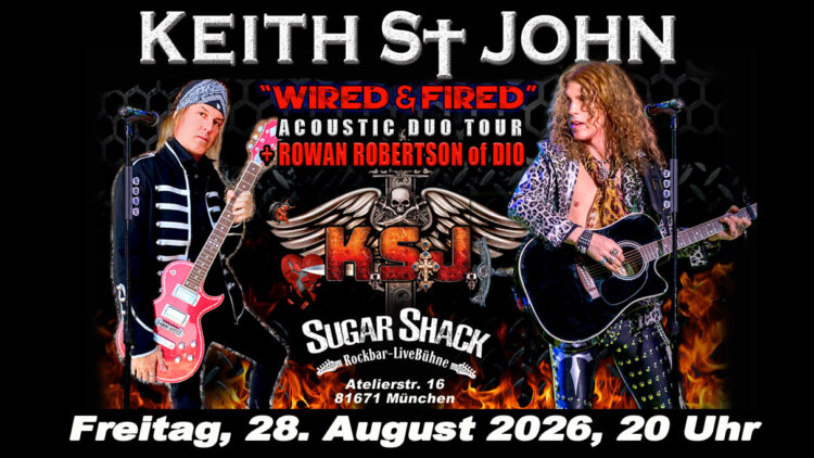 Keith St John am 28.8. im Sugar Shack in München