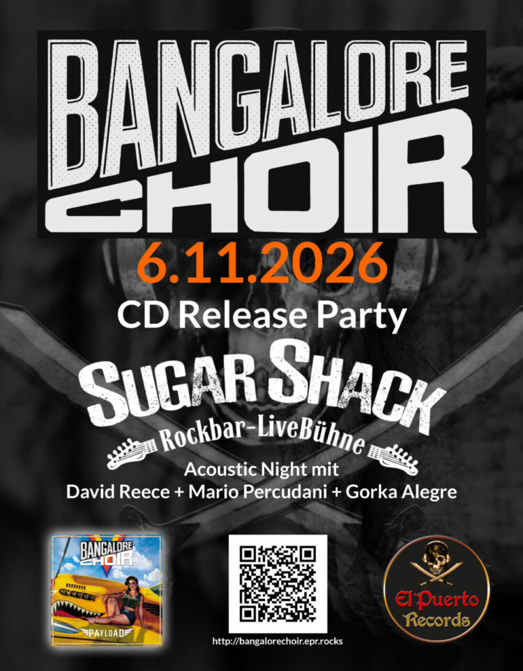 BANGALOR CHOIR – Neues Album „Payload“ – CD-Release Party am 6.11. im Sugar Shack in München