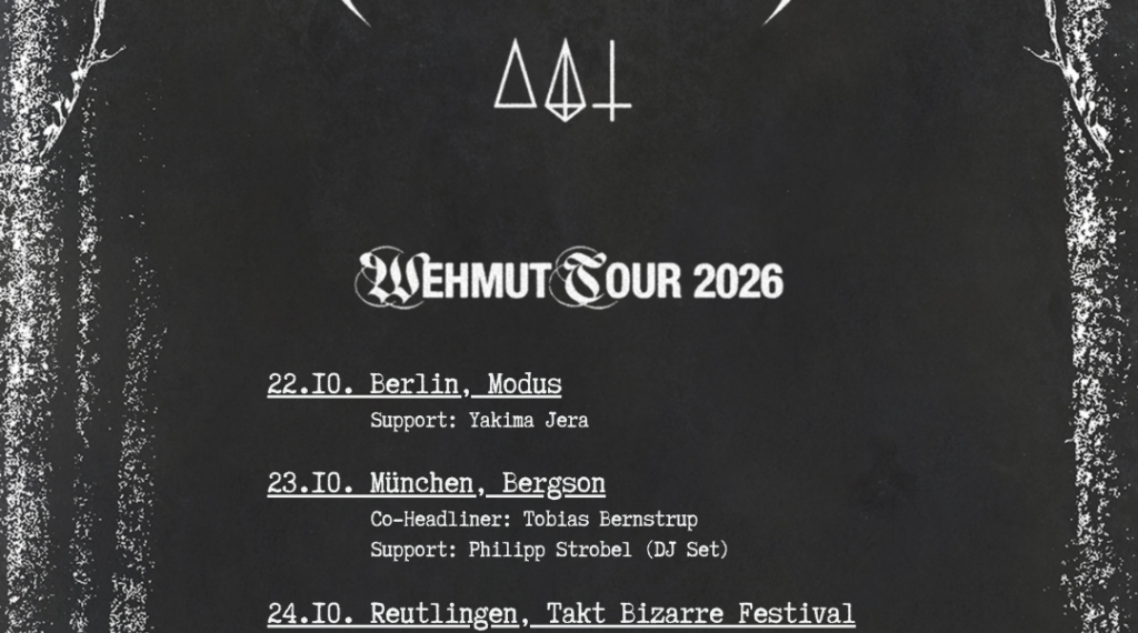 RUE OBERKAMPF – NEUES ALBUM „WEHMUT“ UND TOUR AB OKTOBER 2026